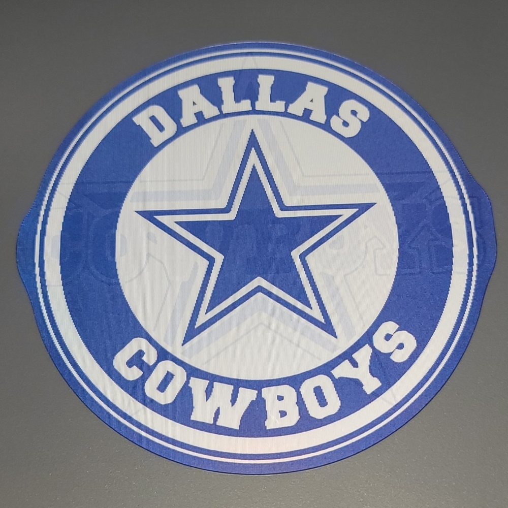 3/$15 Dallas Cowboys Holographic Lenticular Decal, Waterproof Peeker Sticker